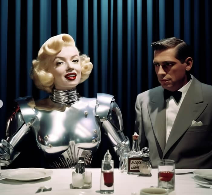 Marylin Monroe As A Robot
